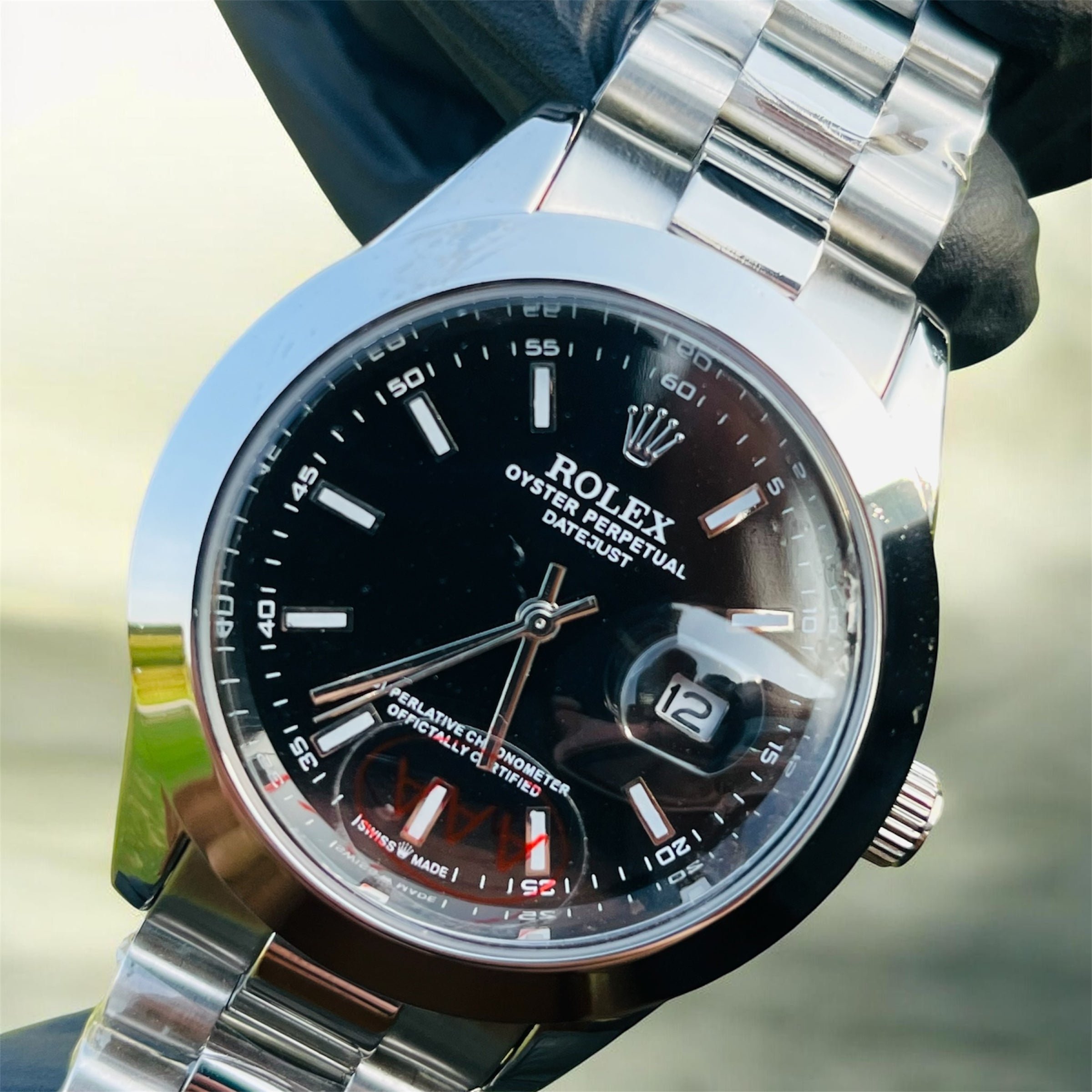 Rolex Date-Just Black Dial