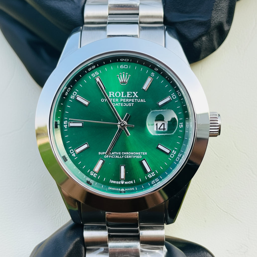 Rolex Date-Just Green Dial