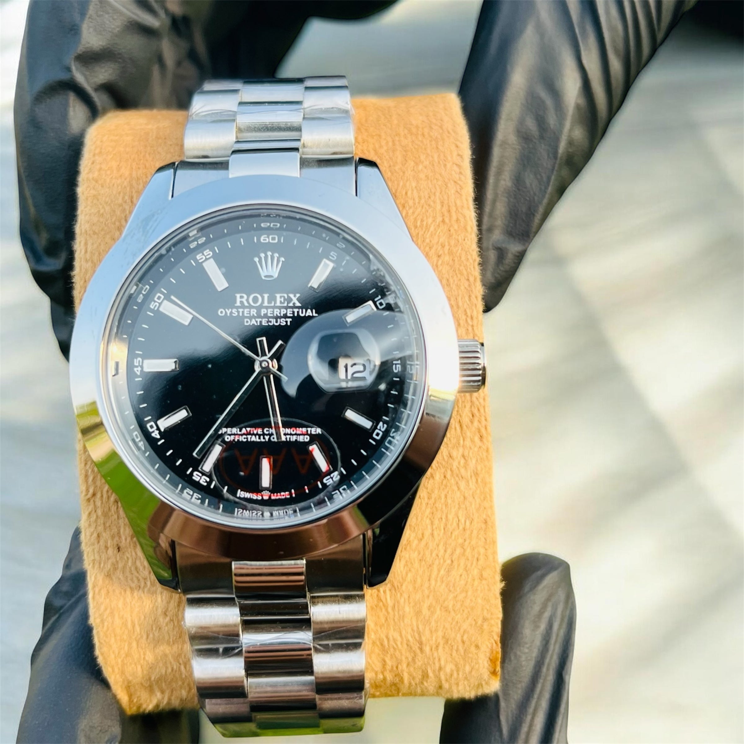 Rolex Date-Just Black Dial