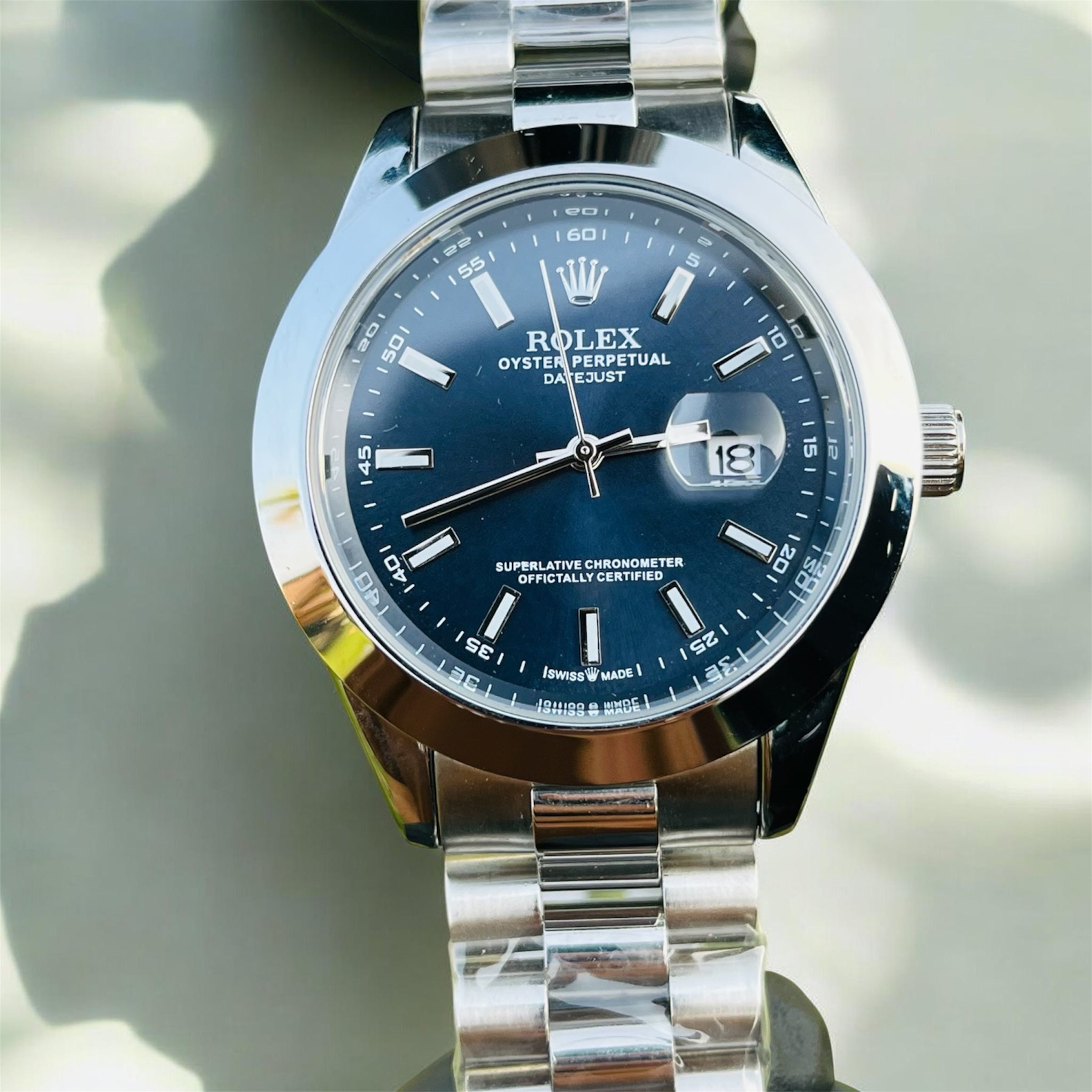 Rolex Date-Just Navy Blue